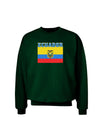 Ecuador Flag Adult Dark Sweatshirt-Sweatshirts-TooLoud-Deep-Forest-Green-Small-Davson Sales