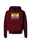 Ecuador Flag Dark Hoodie Sweatshirt-Hoodie-TooLoud-Maroon-Small-Davson Sales