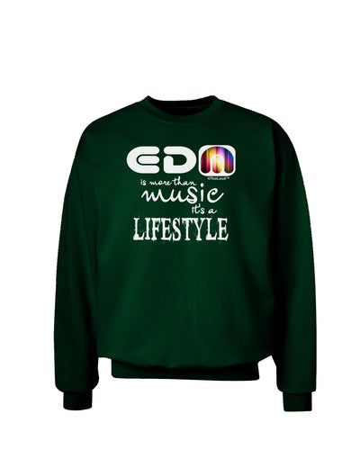 EDM - A Lifestyle Adult Dark Sweatshirt-Sweatshirts-TooLoud-Deep-Forest-Green-Small-Davson Sales