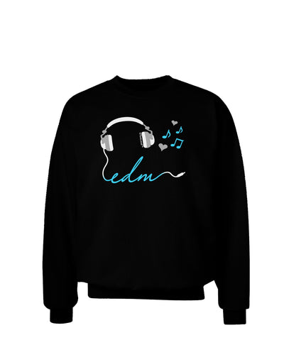 EDM Cord Blue Adult Dark Sweatshirt-Sweatshirts-TooLoud-Black-Small-Davson Sales