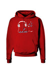 EDM Cord Blue Dark Hoodie Sweatshirt-Hoodie-TooLoud-Red-Small-Davson Sales