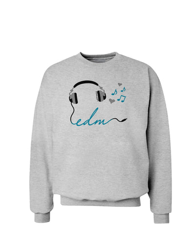 EDM Cord Blue Sweatshirt-Sweatshirts-TooLoud-AshGray-Small-Davson Sales