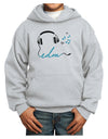 EDM Cord Blue Youth Hoodie Pullover Sweatshirt-Youth Hoodie-TooLoud-Ash-XS-Davson Sales