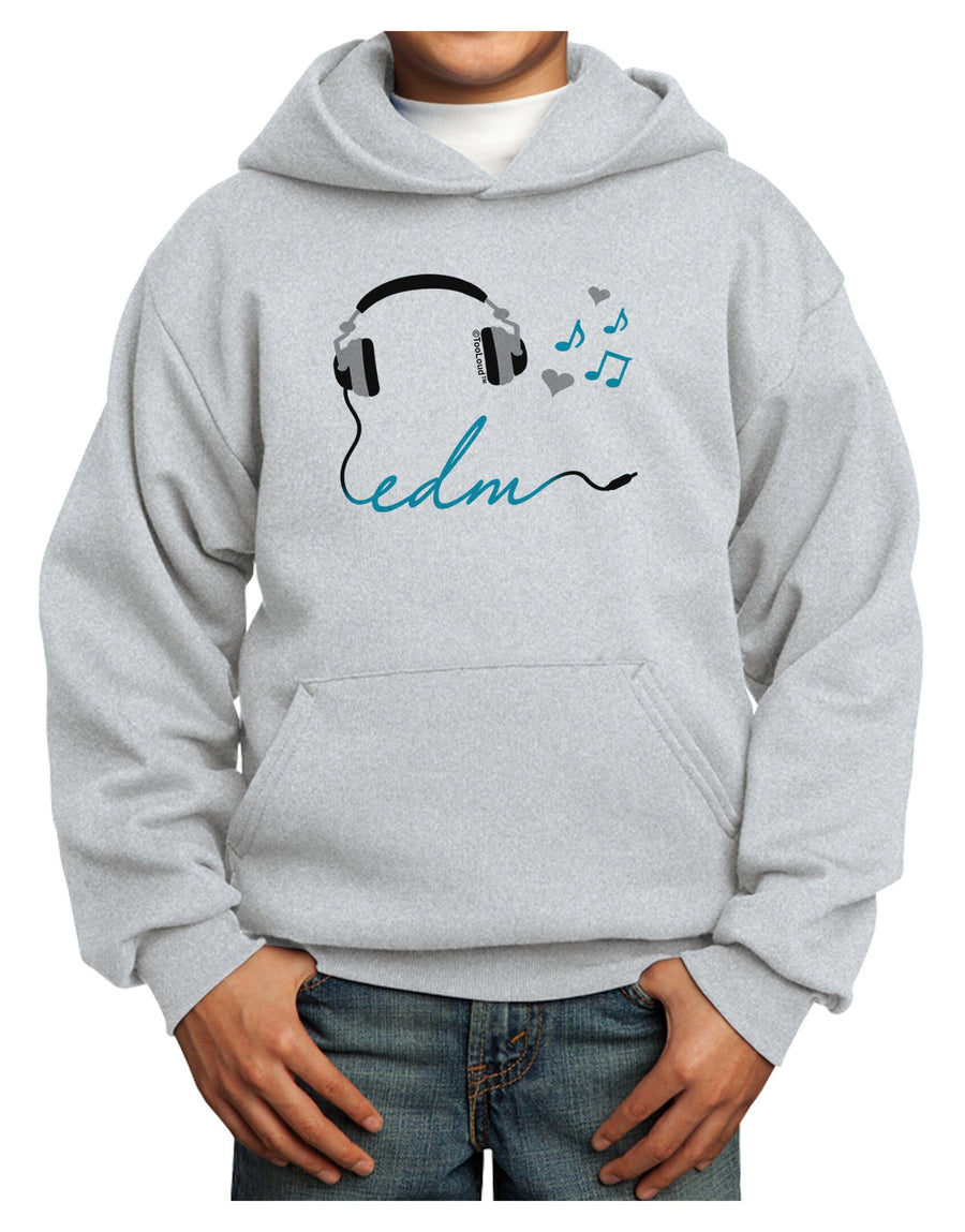 EDM Cord Blue Youth Hoodie Pullover Sweatshirt-Youth Hoodie-TooLoud-White-XS-Davson Sales