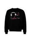 EDM Cord Pink Adult Dark Sweatshirt-Sweatshirts-TooLoud-Black-Small-Davson Sales