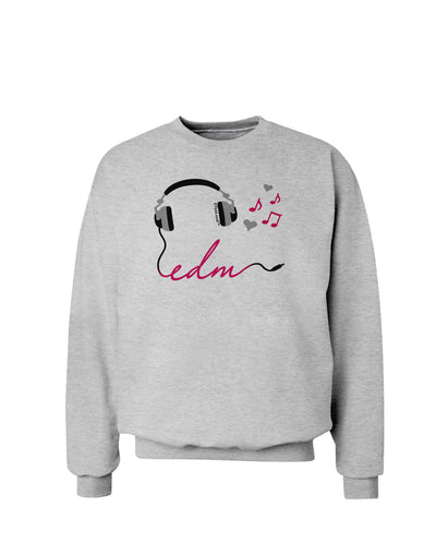 EDM Cord Pink Sweatshirt-Sweatshirts-TooLoud-AshGray-Small-Davson Sales