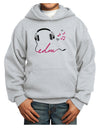 EDM Cord Pink Youth Hoodie Pullover Sweatshirt-Youth Hoodie-TooLoud-Ash-XS-Davson Sales