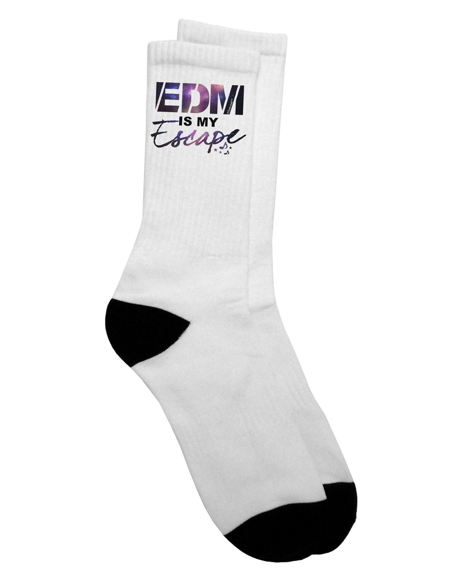 EDM Enthusiast's Ultimate Escape - Adult Crew Socks Collection - TooLoud-Socks-TooLoud-White-Ladies-4-6-Davson Sales