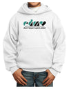 EDM Heart Black Youth Hoodie Pullover Sweatshirt-Youth Hoodie-TooLoud-White-XS-Davson Sales