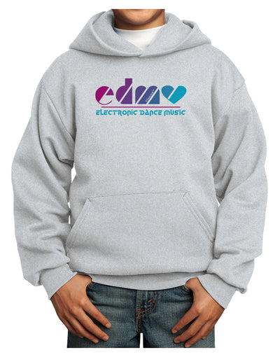 EDM Heart Youth Hoodie Pullover Sweatshirt-Youth Hoodie-TooLoud-Ash-XS-Davson Sales