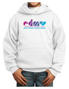 EDM Heart Youth Hoodie Pullover Sweatshirt-Youth Hoodie-TooLoud-White-XS-Davson Sales