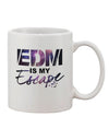 EDM-Inspired 11 oz Coffee Mug - Perfect for Music Lovers TooLoud-11 OZ Coffee Mug-TooLoud-White-Davson Sales