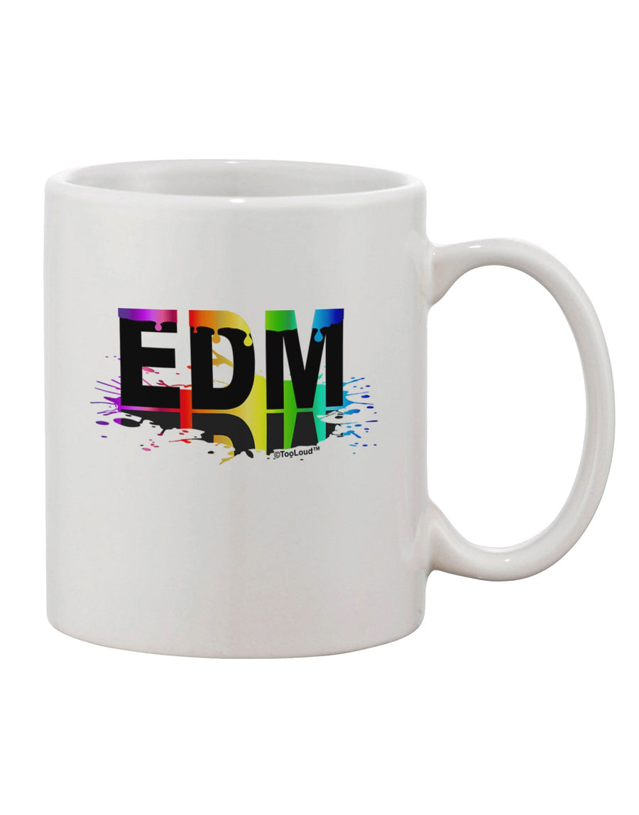 EDM Inspired Painted 11 oz Coffee Mug - TooLoud-11 OZ Coffee Mug-TooLoud-White-Davson Sales