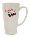 EDM-inspired Pink Conical Latte Coffee Mug - TooLoud-Conical Latte Mug-TooLoud-White-Davson Sales