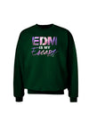 EDM Is My Escape Adult Dark Sweatshirt-Sweatshirts-TooLoud-Deep-Forest-Green-Small-Davson Sales