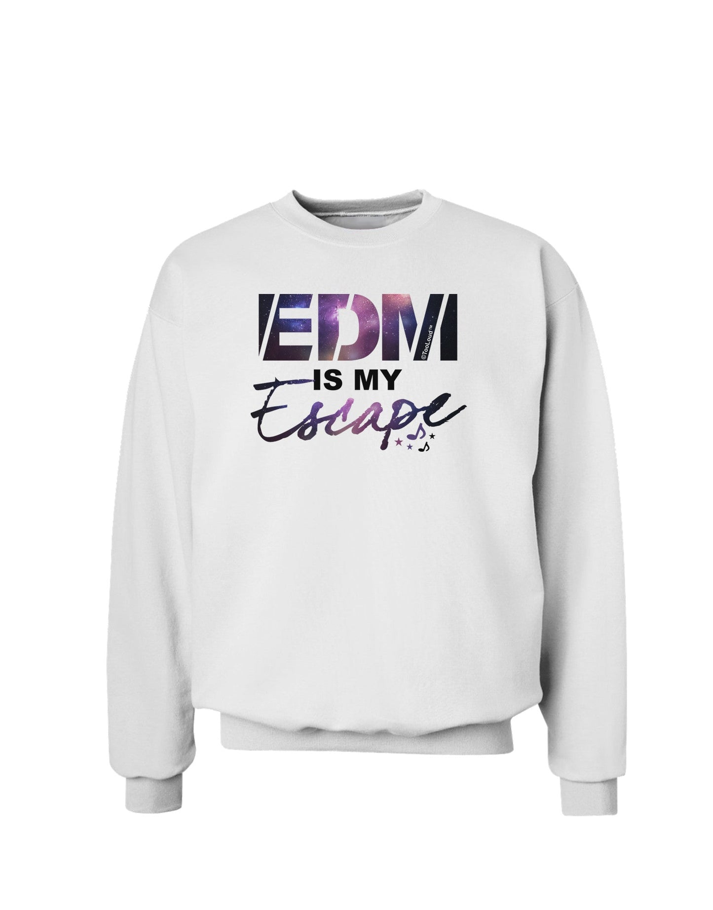 EDM Is My Escape Sweatshirt-Sweatshirts-TooLoud-White-Small-Davson Sales