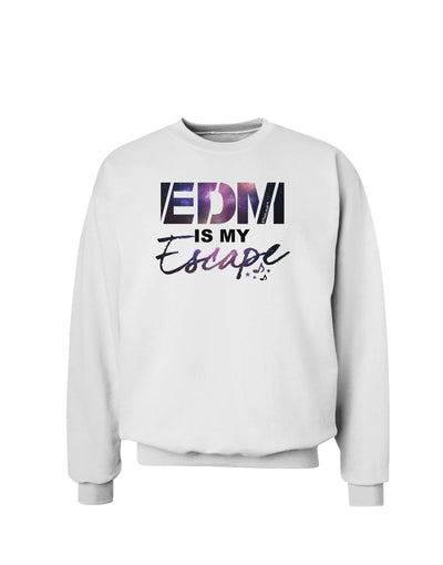 EDM Is My Escape Sweatshirt-Sweatshirts-TooLoud-White-Small-Davson Sales