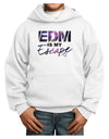 EDM Is My Escape Youth Hoodie Pullover Sweatshirt-Youth Hoodie-TooLoud-White-XS-Davson Sales