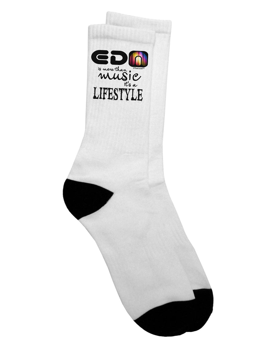 EDM Lifestyle Adult Crew Socks - Enhance Your Style with Quality Comfort - TooLoud-Socks-TooLoud-White-Ladies-4-6-Davson Sales