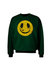 EDM Smiley Face Adult Dark Sweatshirt by TooLoud-Sweatshirts-TooLoud-Deep-Forest-Green-Small-Davson Sales