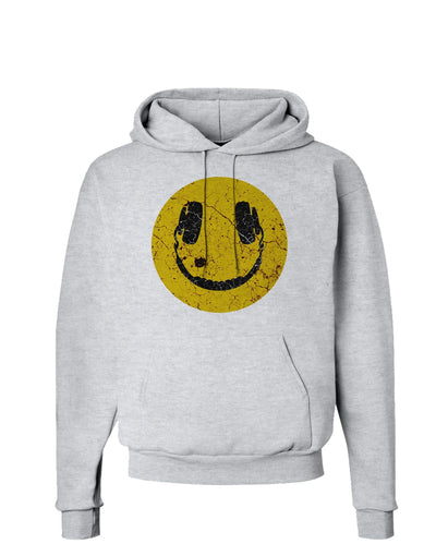 EDM Smiley Face Hoodie Sweatshirt by TooLoud-Hoodie-TooLoud-AshGray-Small-Davson Sales