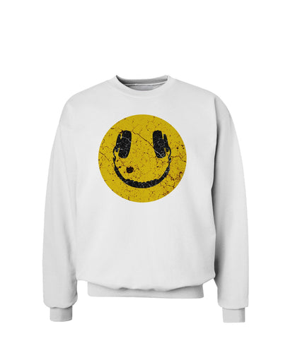 EDM Smiley Face Sweatshirt by TooLoud-Sweatshirts-TooLoud-White-Small-Davson Sales