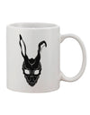 Eerie Rabbit Visage - Sleek Black 11 oz Coffee Mug - TooLoud-11 OZ Coffee Mug-TooLoud-White-Davson Sales