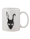 Eerie Rabbit Visage - Sleek Black Distressed 11 oz Coffee Mug - TooLoud-11 OZ Coffee Mug-TooLoud-White-Davson Sales