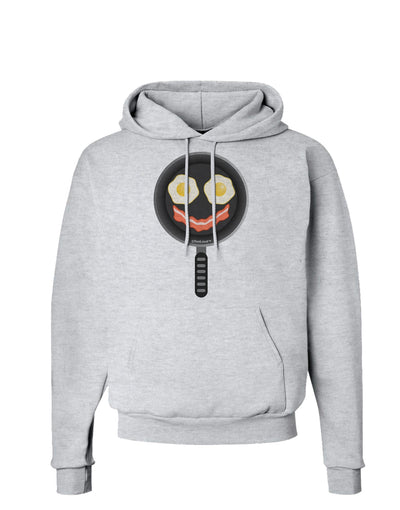 Eggs and Bacon Smiley Face Hoodie Sweatshirt by TooLoud-Hoodie-TooLoud-AshGray-Small-Davson Sales