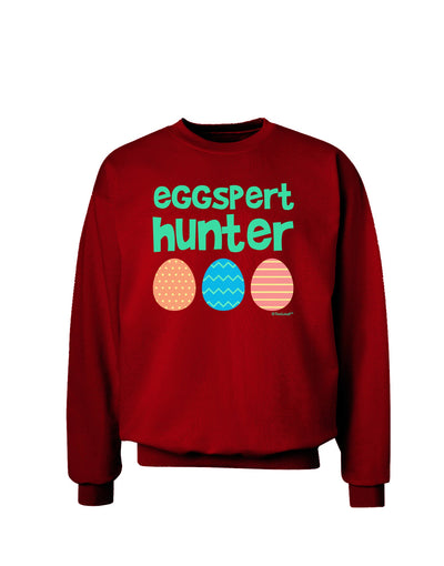 Eggspert Hunter - Easter - Green Adult Dark Sweatshirt by TooLoud-Sweatshirts-TooLoud-Deep-Red-Small-Davson Sales