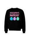 Eggspert Hunter - Easter - Pink Adult Dark Sweatshirt by TooLoud-Sweatshirts-TooLoud-Black-Small-Davson Sales