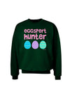 Eggspert Hunter - Easter - Pink Adult Dark Sweatshirt by TooLoud-Sweatshirts-TooLoud-Deep-Forest-Green-Small-Davson Sales