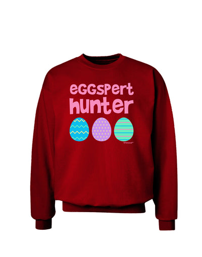 Eggspert Hunter - Easter - Pink Adult Dark Sweatshirt by TooLoud-Sweatshirts-TooLoud-Deep-Red-Small-Davson Sales