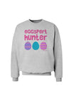 Eggspert Hunter - Easter - Pink Sweatshirt by TooLoud-Sweatshirts-TooLoud-AshGray-Small-Davson Sales