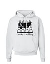 Eight Maids A Milking Text Hoodie Sweatshirt-Hoodie-TooLoud-White-Small-Davson Sales