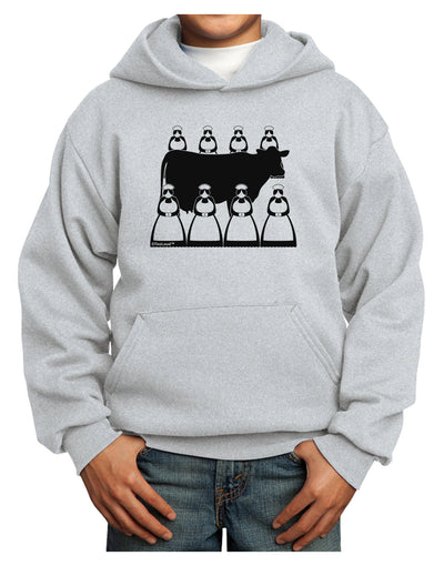 Eight Maids A Milking Youth Hoodie Pullover Sweatshirt-Youth Hoodie-TooLoud-Ash-XS-Davson Sales