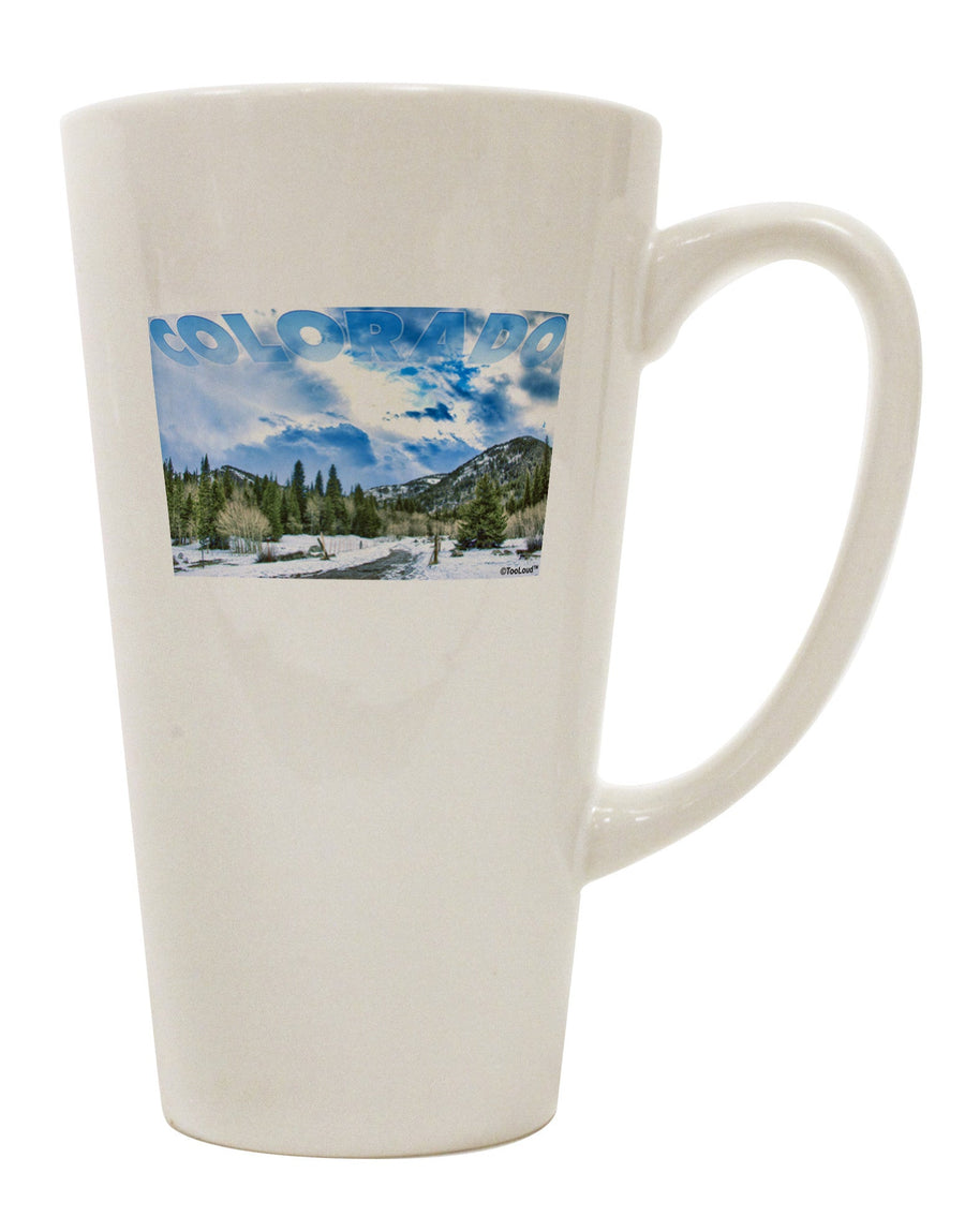 El Dora CO - The Perfect 16 Ounce Conical Latte Coffee Mug TooLoud-Conical Latte Mug-TooLoud-White-Davson Sales