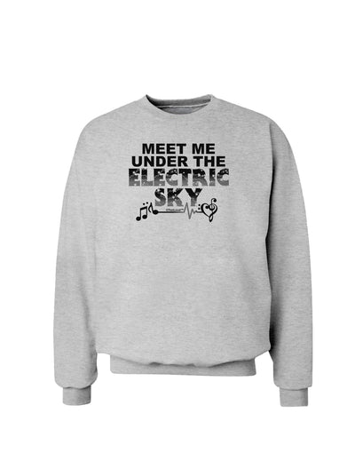 Electric Sky BnW Sweatshirt-Sweatshirts-TooLoud-AshGray-Small-Davson Sales