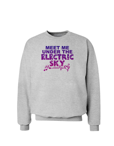 Electric Sky Color Sweatshirt-Sweatshirts-TooLoud-AshGray-Small-Davson Sales