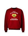 Electrician - Superpower Adult Dark Sweatshirt-Sweatshirts-TooLoud-Deep-Red-Small-Davson Sales