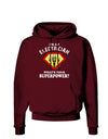 Electrician - Superpower Dark Hoodie Sweatshirt-Hoodie-TooLoud-Maroon-Small-Davson Sales