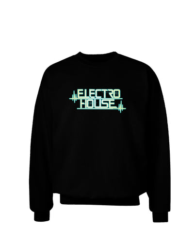 Electro House Bolt Adult Dark Sweatshirt-Sweatshirts-TooLoud-Black-Small-Davson Sales