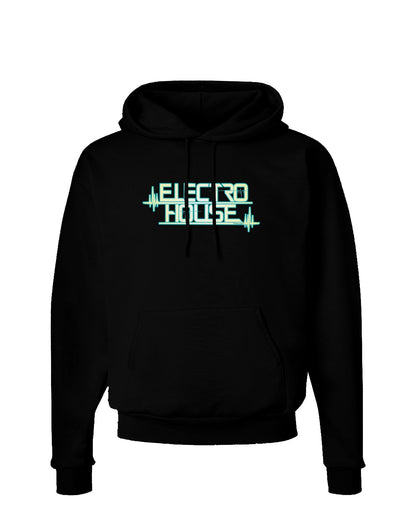 Electro House Bolt Dark Hoodie Sweatshirt-Hoodie-TooLoud-Black-Small-Davson Sales