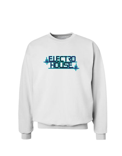 Electro House Bolt Sweatshirt-Sweatshirts-TooLoud-White-Small-Davson Sales