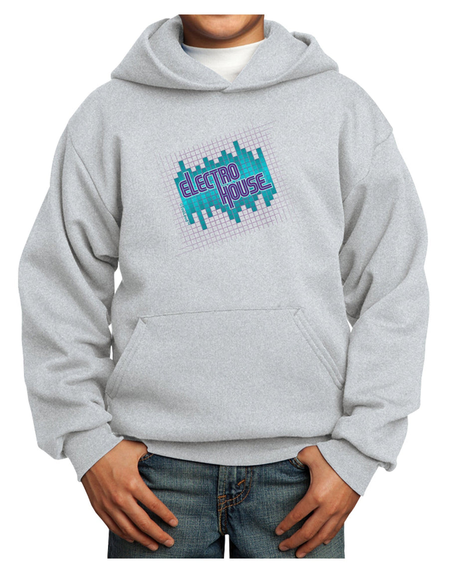 Electro House Equalizer Youth Hoodie Pullover Sweatshirt-Youth Hoodie-TooLoud-White-XS-Davson Sales