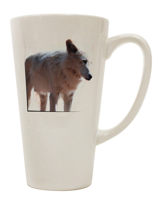 Elegant 16 Ounce Conical Latte Coffee Mug - Crafted for Drinkware Enthusiasts-Conical Latte Mug-TooLoud-White-Davson Sales