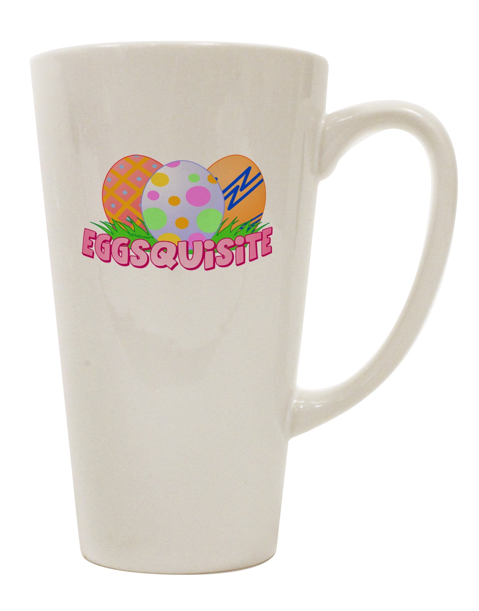 Elegant 16 Ounce Conical Latte Coffee Mug - Expertly Crafted by TooLoud-Conical Latte Mug-TooLoud-White-Davson Sales