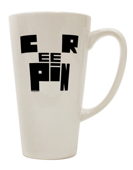 Elegant 16 Ounce Conical Latte Coffee Mug - Perfect for Coffee Connoisseurs TooLoud-Conical Latte Mug-TooLoud-White-Davson Sales