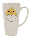 Elegant 16 Ounce Conical Latte Coffee Mug with Adorable Hatching Chick Design - TooLoud-Conical Latte Mug-TooLoud-White-Davson Sales