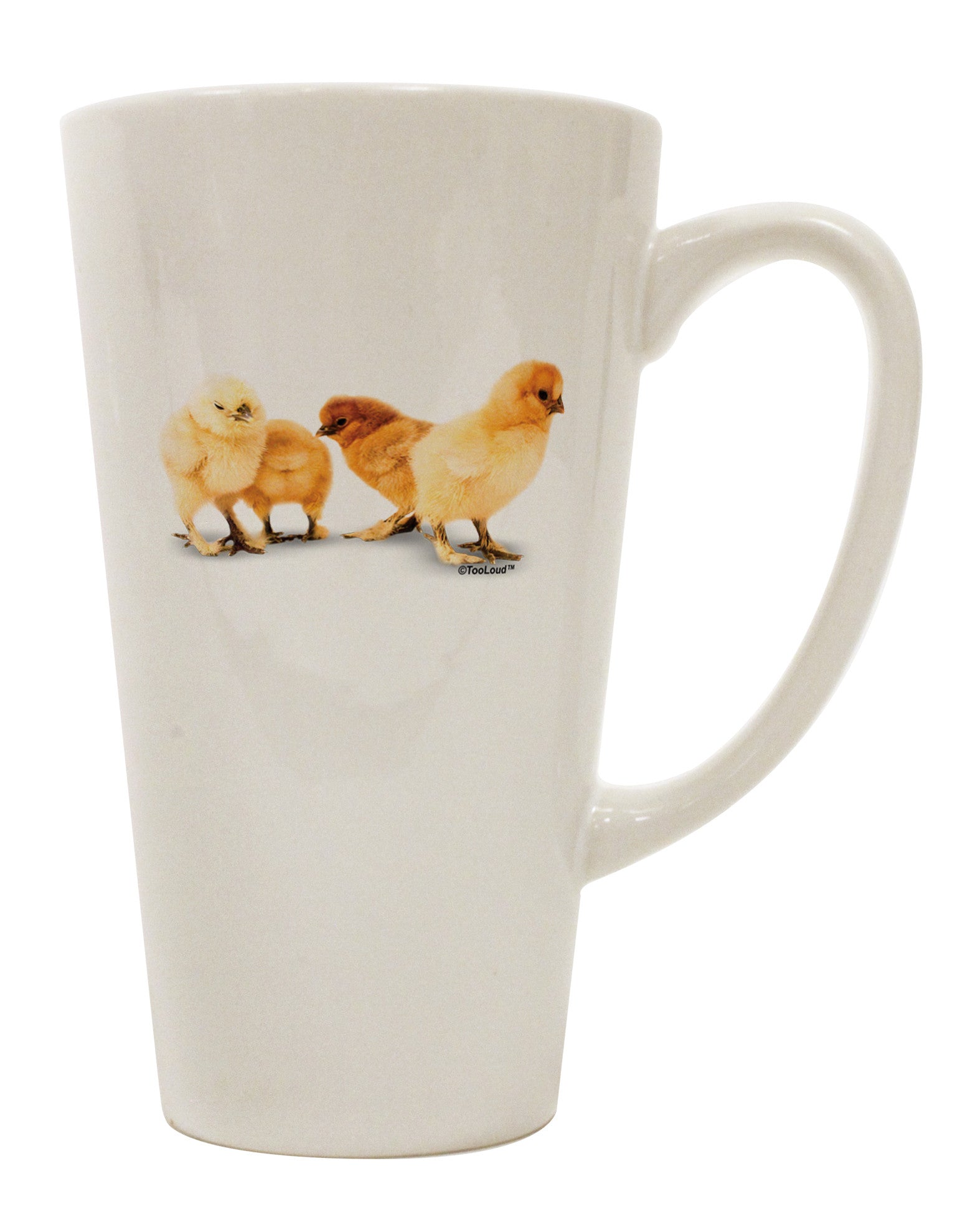 Elegant and Charming 16 Ounce Conical Latte Coffee Mug - TooLoud-Conical Latte Mug-TooLoud-White-Davson Sales